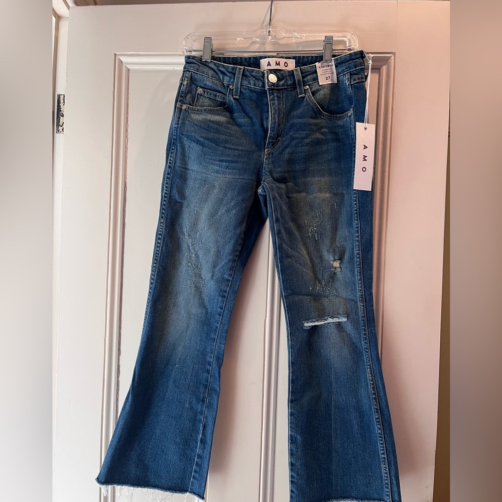 AMO Kick Cropped Jeans